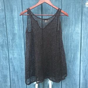 J Valdi Netted Swimwear Coverup Brown Size Small
